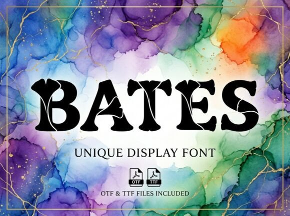 Bates: The Avant-Garde Display Typeface for Modern Web Design