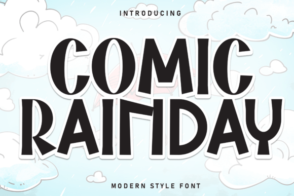 Comic Rainday: A Playful Display Typeface for Editorial Design