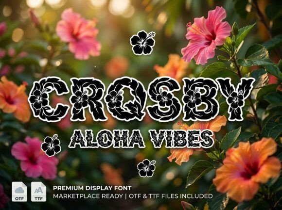 Crosby: The Tropical Display Typeface for Modern Editorial Design