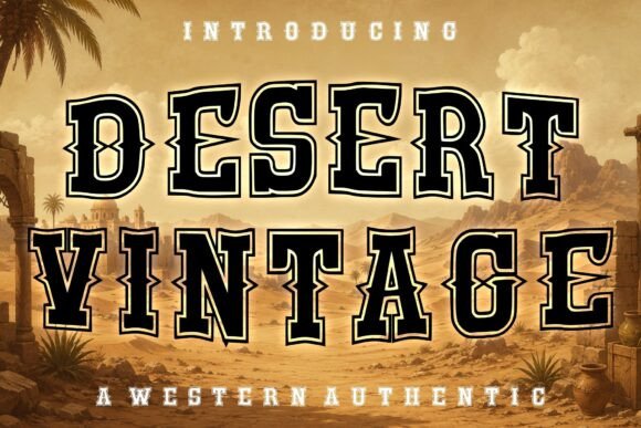 Desert Vintage: A Wild West Display Typeface for Digital Brands