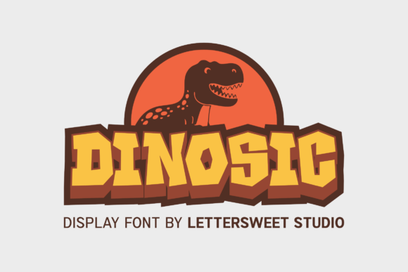 Dinosic: A Bold Display Font for Creative Branding Projects