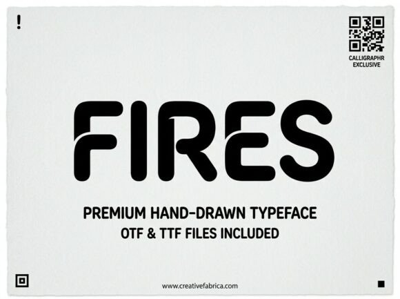 Fires: A Bold Display Font for Standout Brand Identity
