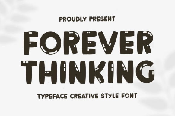 Forever Thinking: A Festive Display Font for Holiday Branding