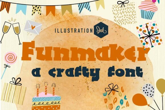 Funmaker: The Handmade Display Typeface for Editorial Design