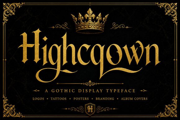 Highcrown: The Bold Gothic Display Font for Elevated Branding