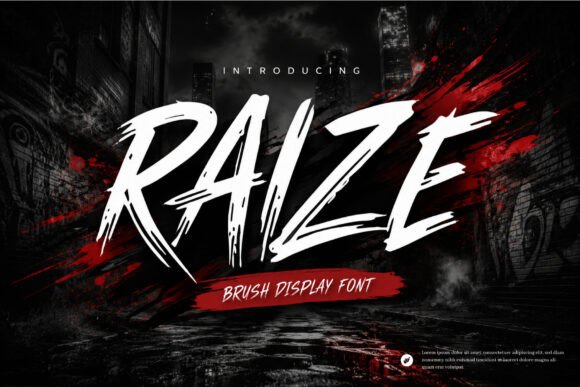 Ignite Your Web Designs with the Raize Brush Typeface