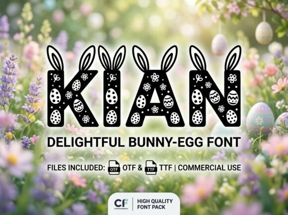Kian Display Font Review: A Whimsical Typeface for Spring Branding