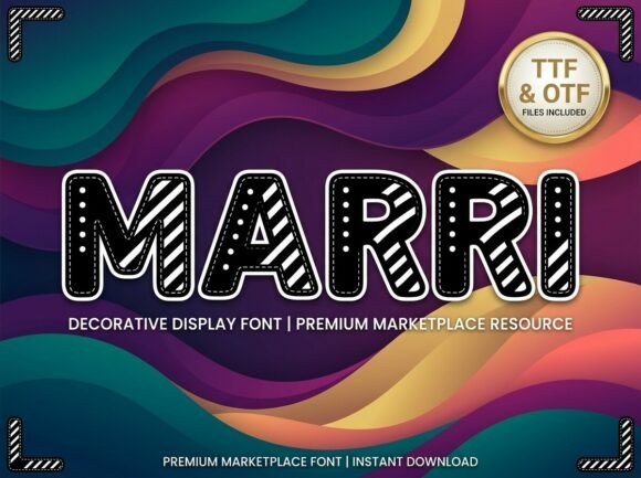 Marri Typeface Review: A Bold Display Font for Modern Branding