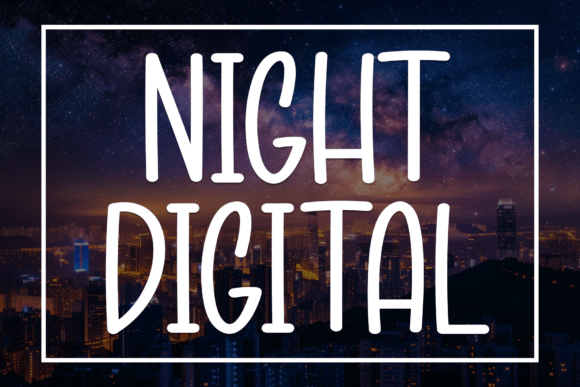 Night Digital: The Premium Display Typeface for Authentic Campaigns