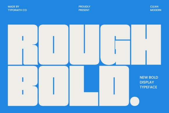 Rough Bold: The Modern Display Typeface for Strong Editorial Design
