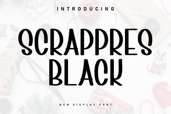 Scrappres Black: A Whimsical Display Typeface for Handmade Brands