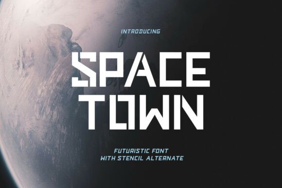Space Town: The Futuristic Typeface for Bold Business Branding