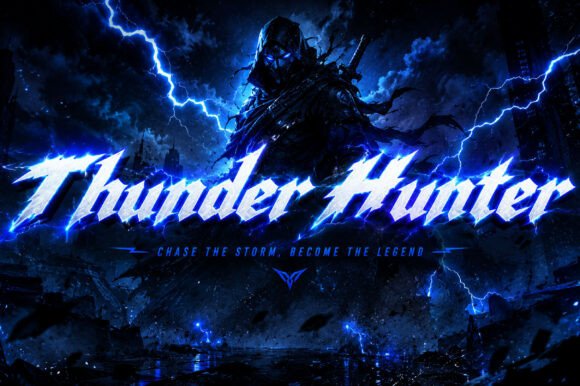 Thunder Hunter: The Bold Typeface for Handmade Shop Branding