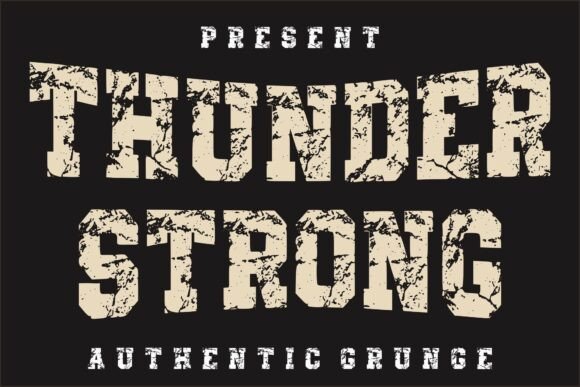 Thunder Strong: A Bold Typeface for Editorial Impact