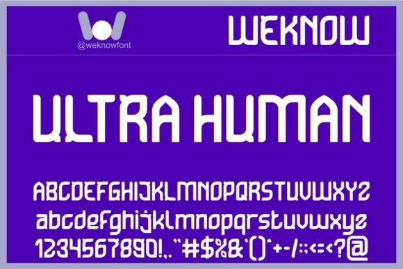 Ultra Human: The Cyberpunk Typeface for Bold Small Business Branding