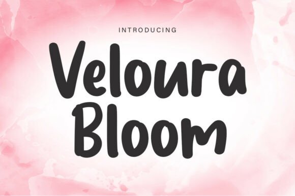 Veloura Bloom: The Organic Display Typeface for Handmade Brands