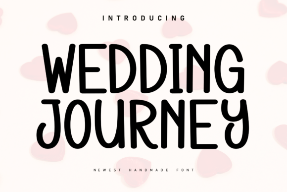 Wedding Journey: A Handwritten Display Font for Editorial Design