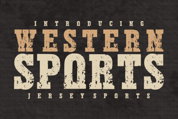 Western Sports: A Bold Display Typeface for Authentic Branding